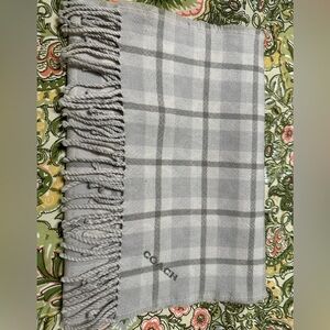 NEW COACH Reversible Lightweight Signature Plaid Double Face Scarf